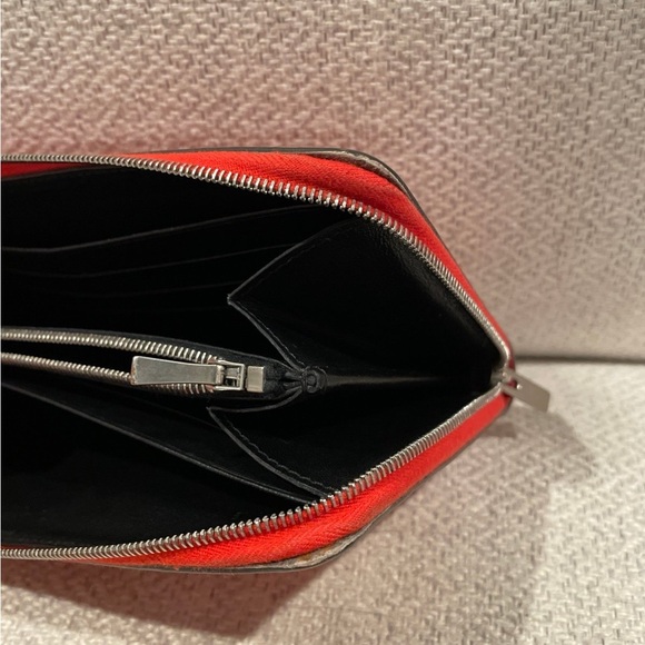 Celine Red Leather Zip Around Wallet - Picture 12 of 12